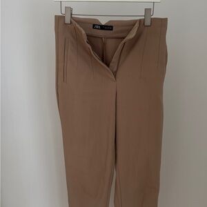 Zara Women's Classic Tan Trousers